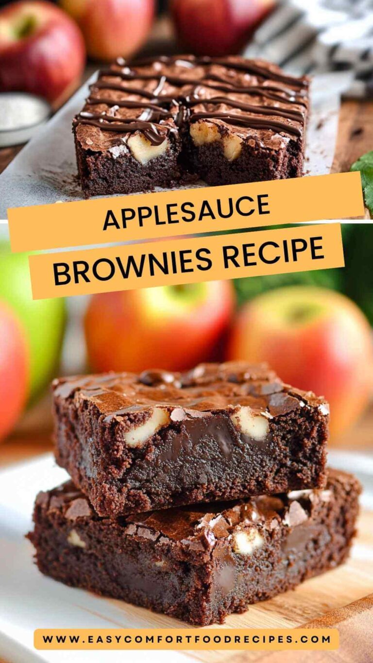 Applesauce Brownies Recipe – Easy Comfort Food Recipes