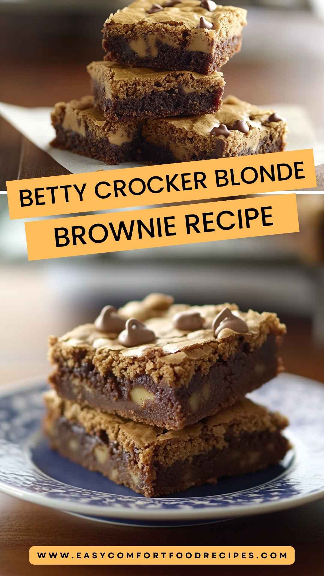 Betty Crocker Blonde Brownie Recipe