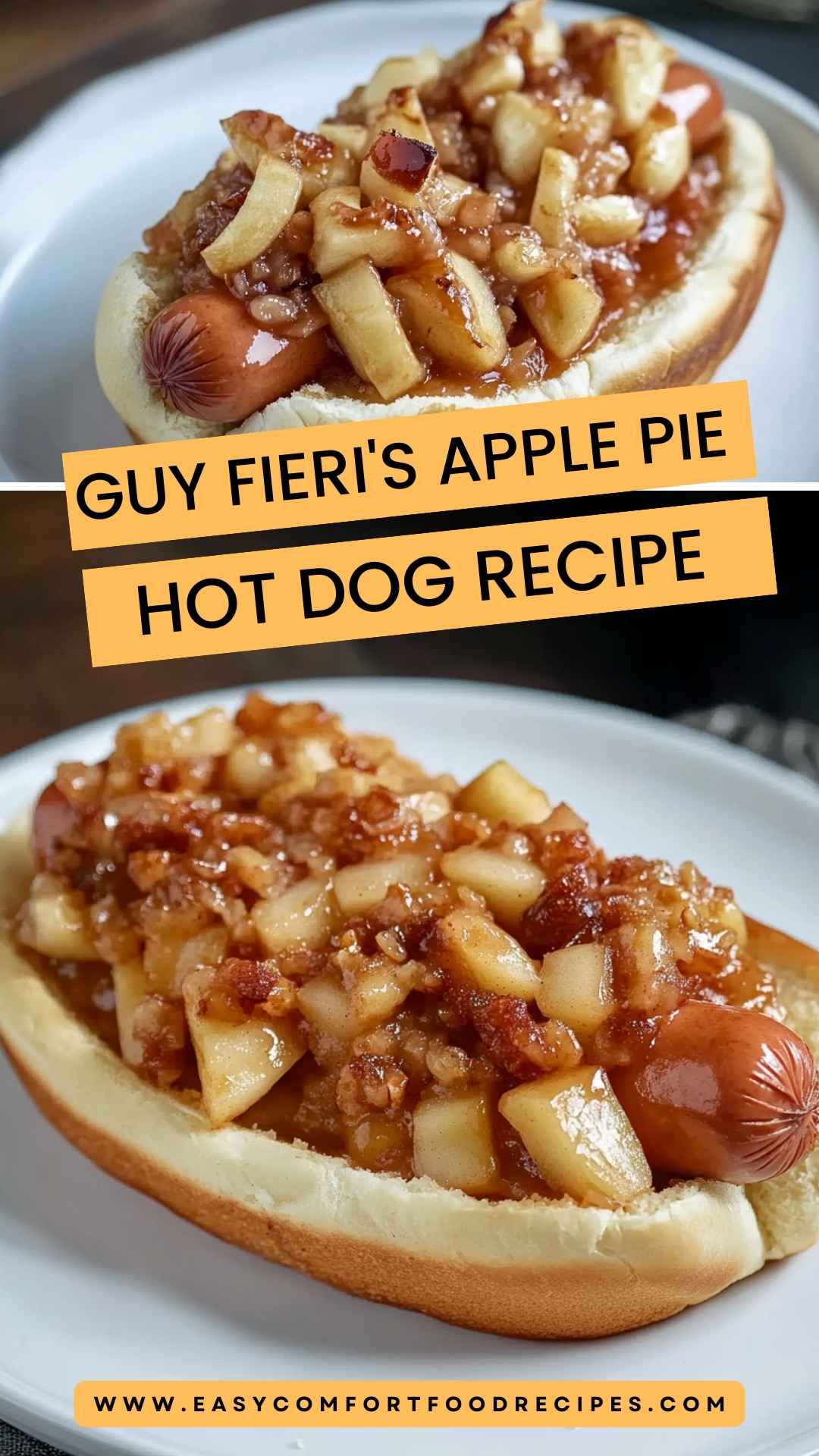 Guy Fieri's Apple Pie Hot Dog Recipe