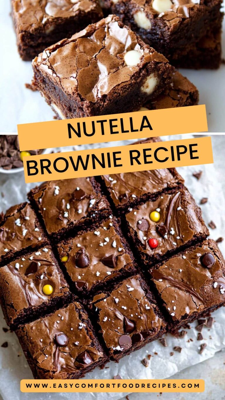 Nutella Brownie Recipe – Easy Comfort Food Recipes