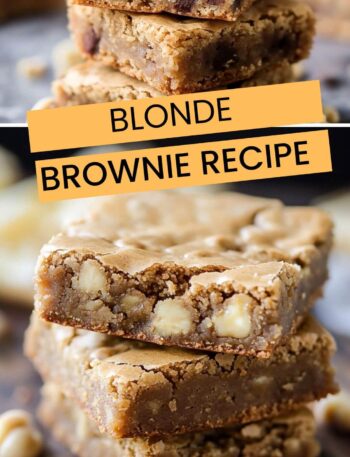 Blonde Brownie Recipe