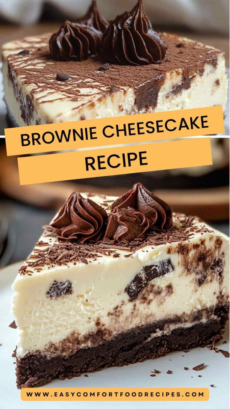 Brownie Cheesecake Recipe – Easy Comfort Food Recipes