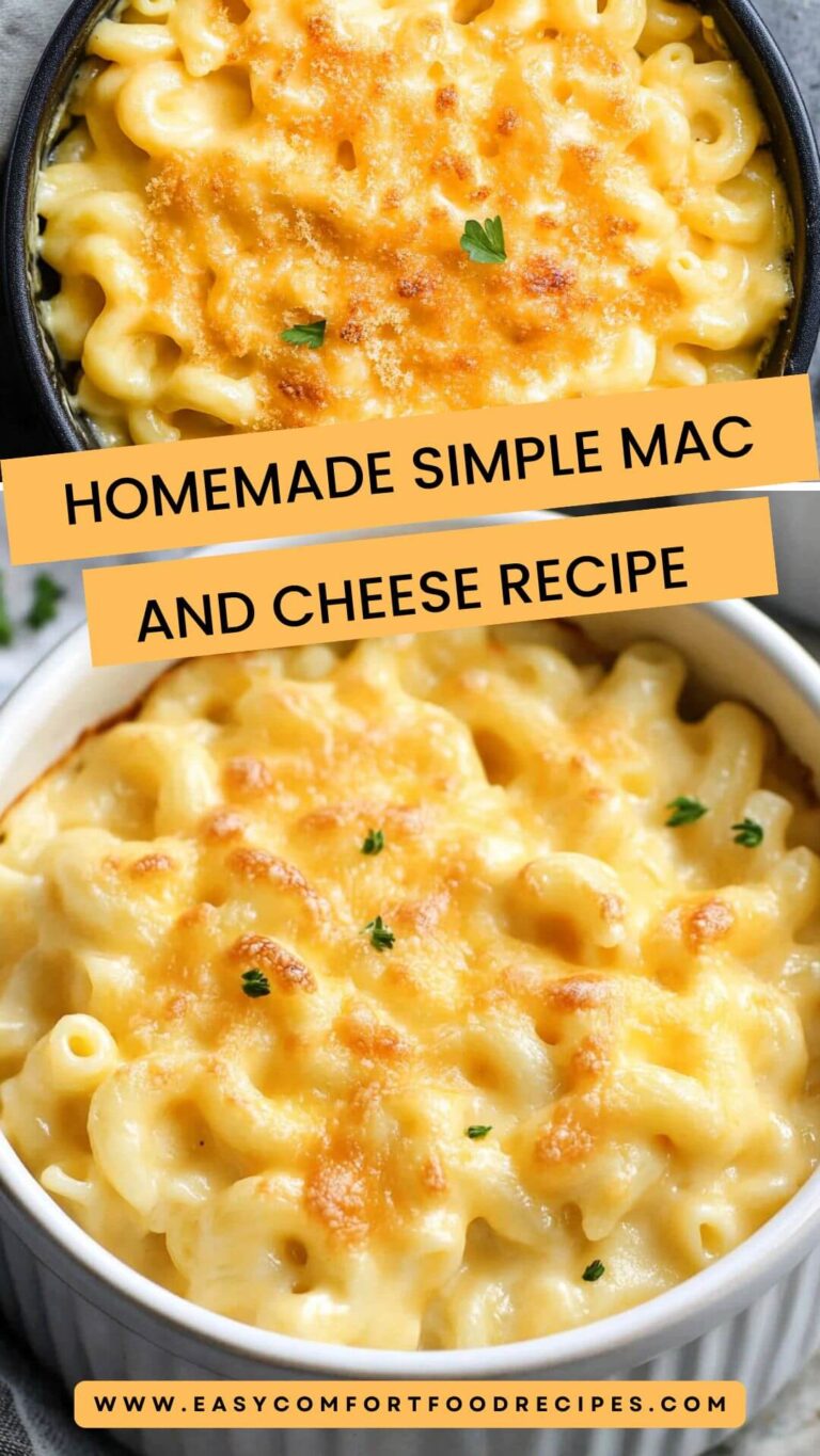Homemade Simple Mac and Cheese Recipe – Easy Comfort Food Recipes