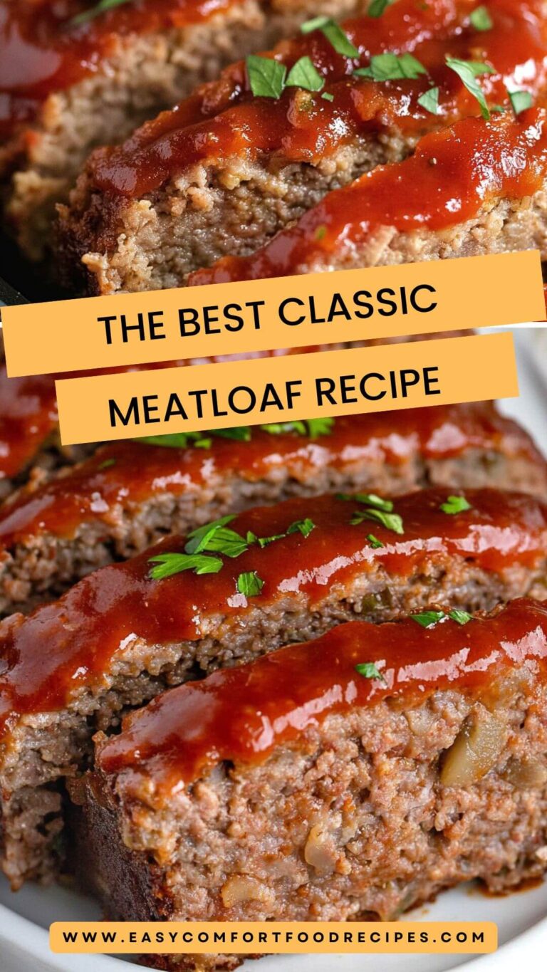 The Best Classic Meatloaf Recipe – Easy Comfort Food Recipes