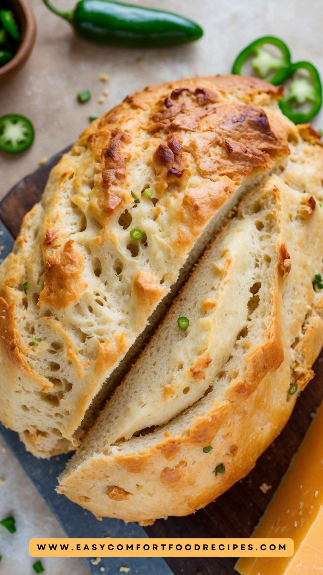 Best No Knead Jalapeno Cheddar Bread Recipe