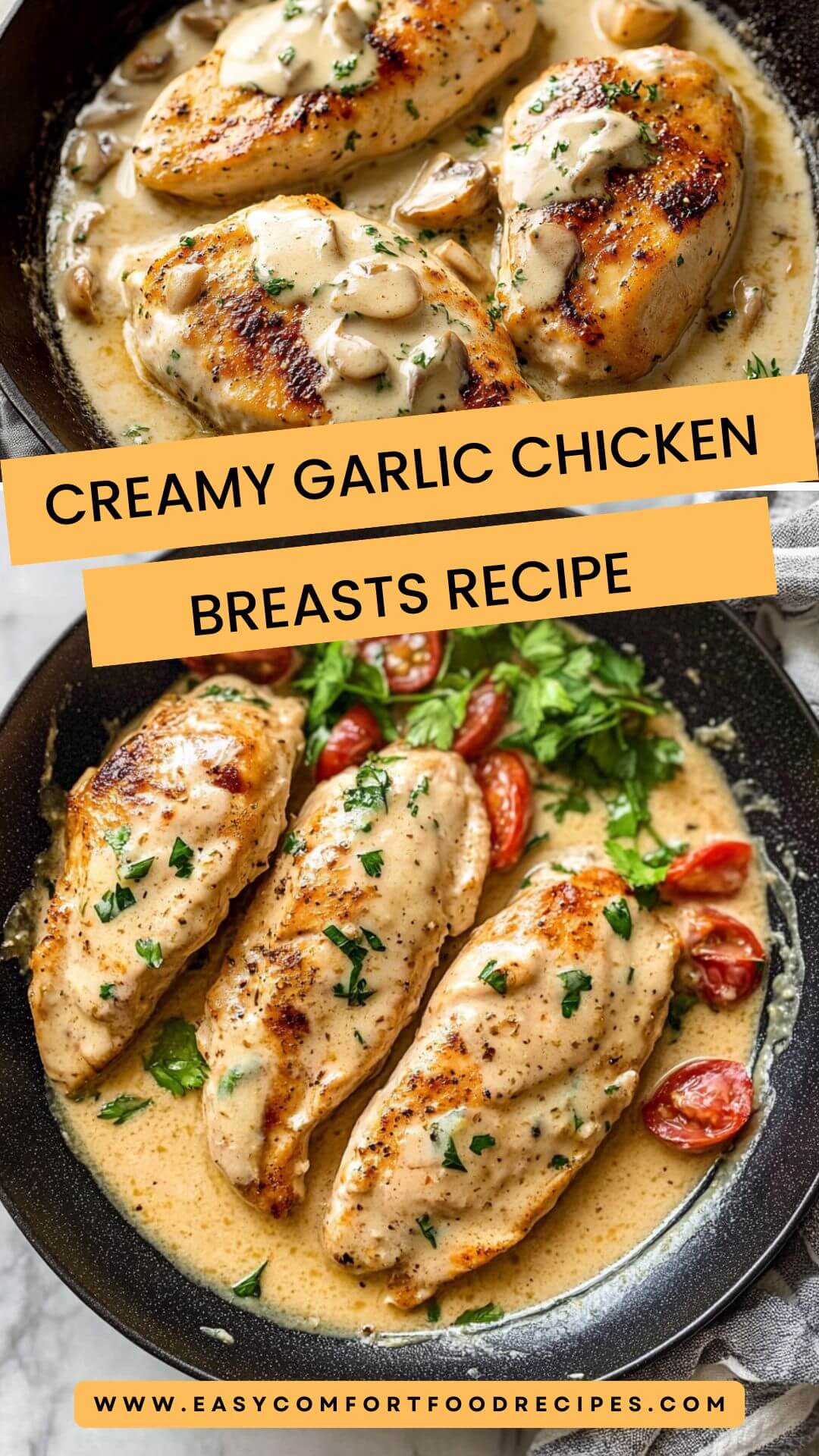 Creamy Garlic Chicken Breasts Recipe