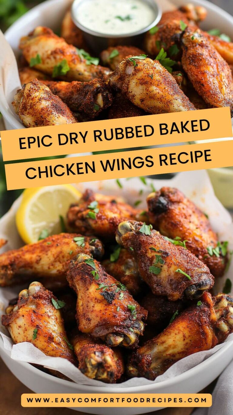 Epic Dry Rubbed Baked Chicken Wings Recipe – Easy Comfort Food Recipes