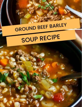 Ground Beef Barley Soup Recipe