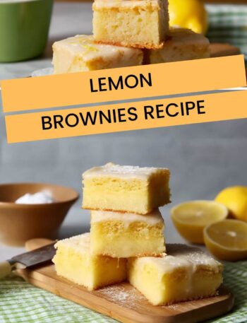 Lemon Brownies Recipe