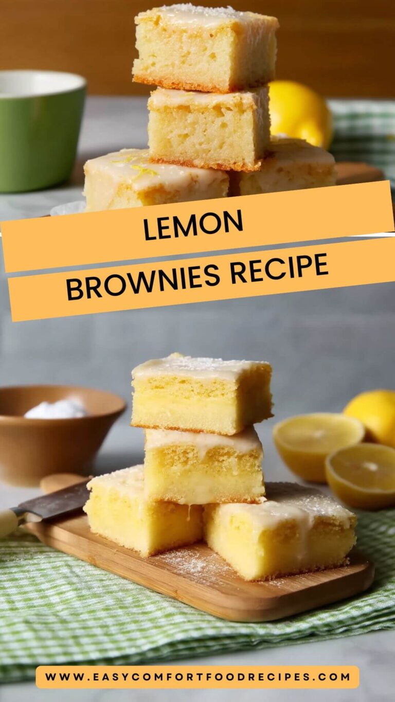Lemon Brownies Recipe – Easy Comfort Food Recipes