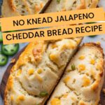 No Knead Jalapeno Cheddar Bread Recipe