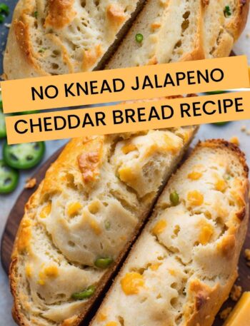 No Knead Jalapeno Cheddar Bread Recipe