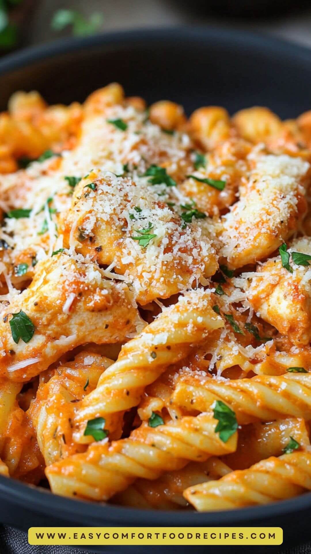 One Pot Chicken Parmesan Pasta Copycat Recipe