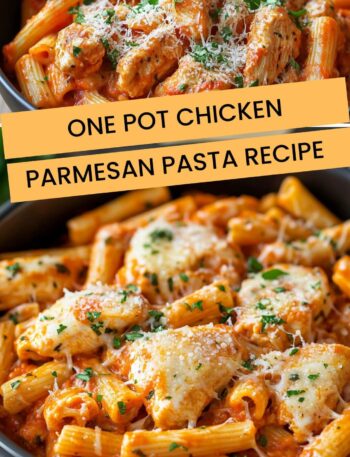 One Pot Chicken Parmesan Pasta Recipe