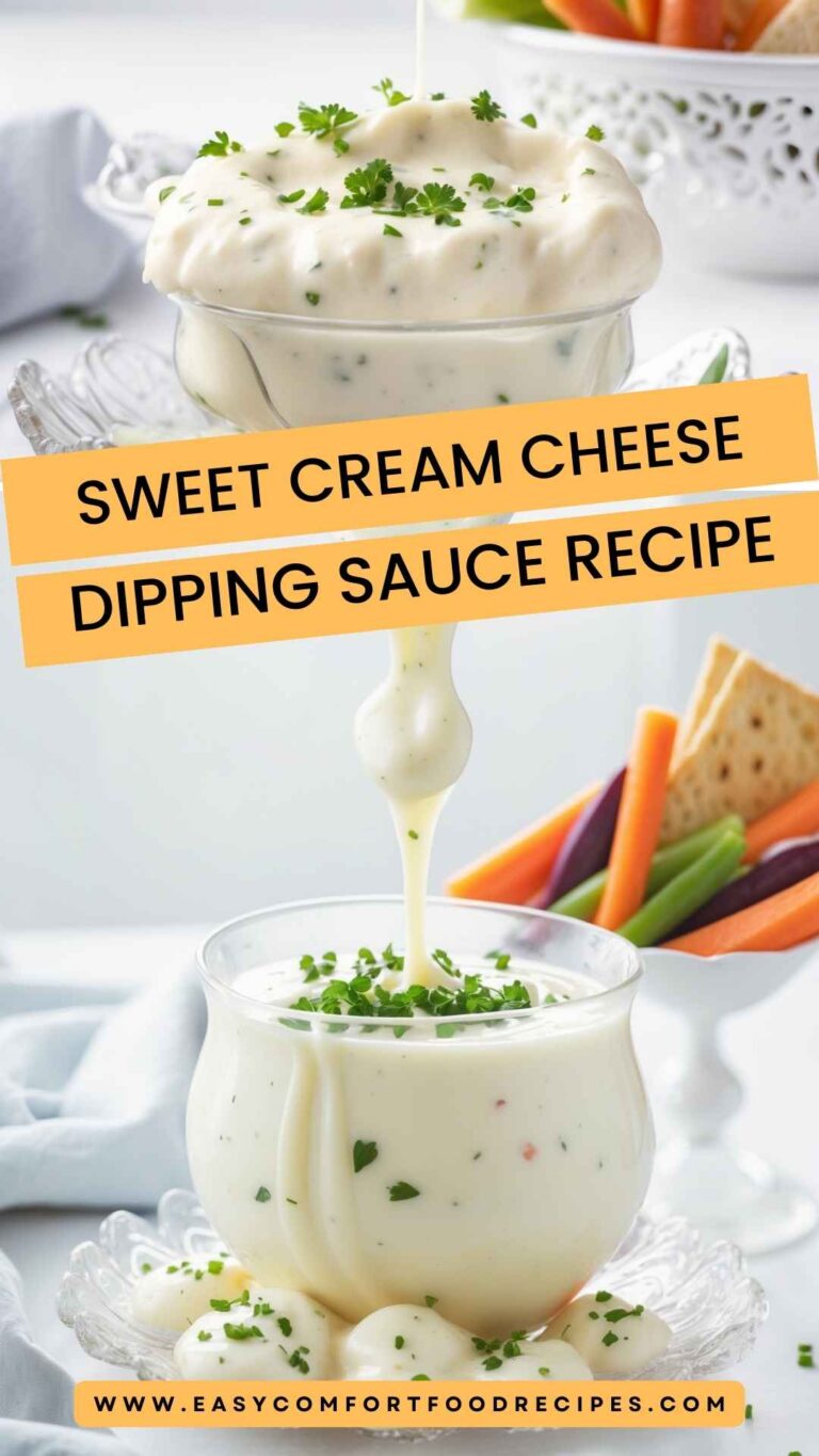Sweet Cream Cheese Dipping Sauce Recipe – Easy Comfort Food Recipes