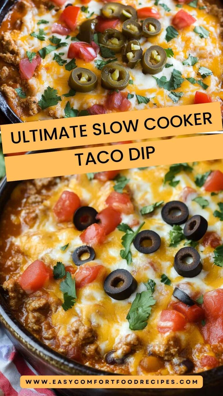 Ultimate Slow Cooker Taco Dip – Easy Comfort Food Recipes
