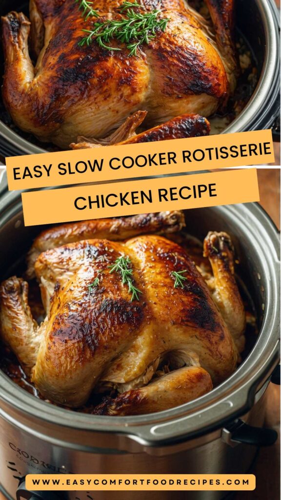 Easy Slow Cooker Rotisserie Chicken Recipe Easy Slow Cooker Rotisserie Chicken Recipe