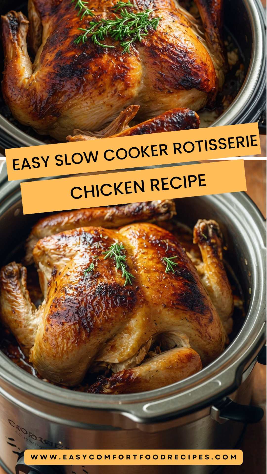 Easy Slow Cooker Rotisserie Chicken Recipe – Easy Comfort Food Recipes