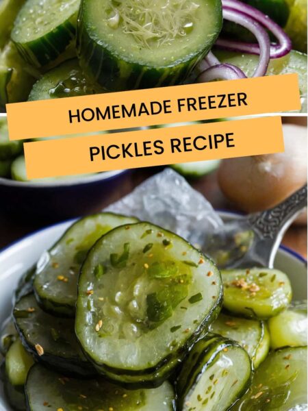 Homemade Freezer Pickles Recipe