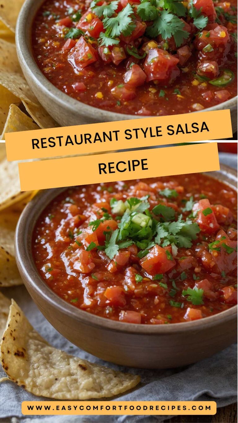 Restaurant Style Salsa Recipe – Easy Comfort Food Recipes