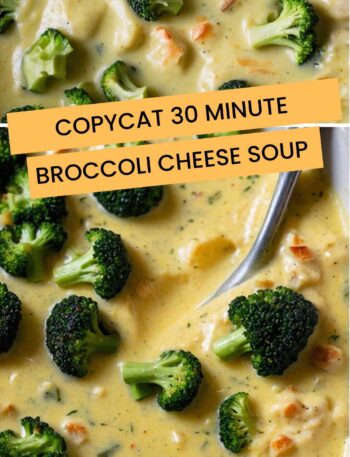 Copycat 30 Minute Broccoli Cheese Soup