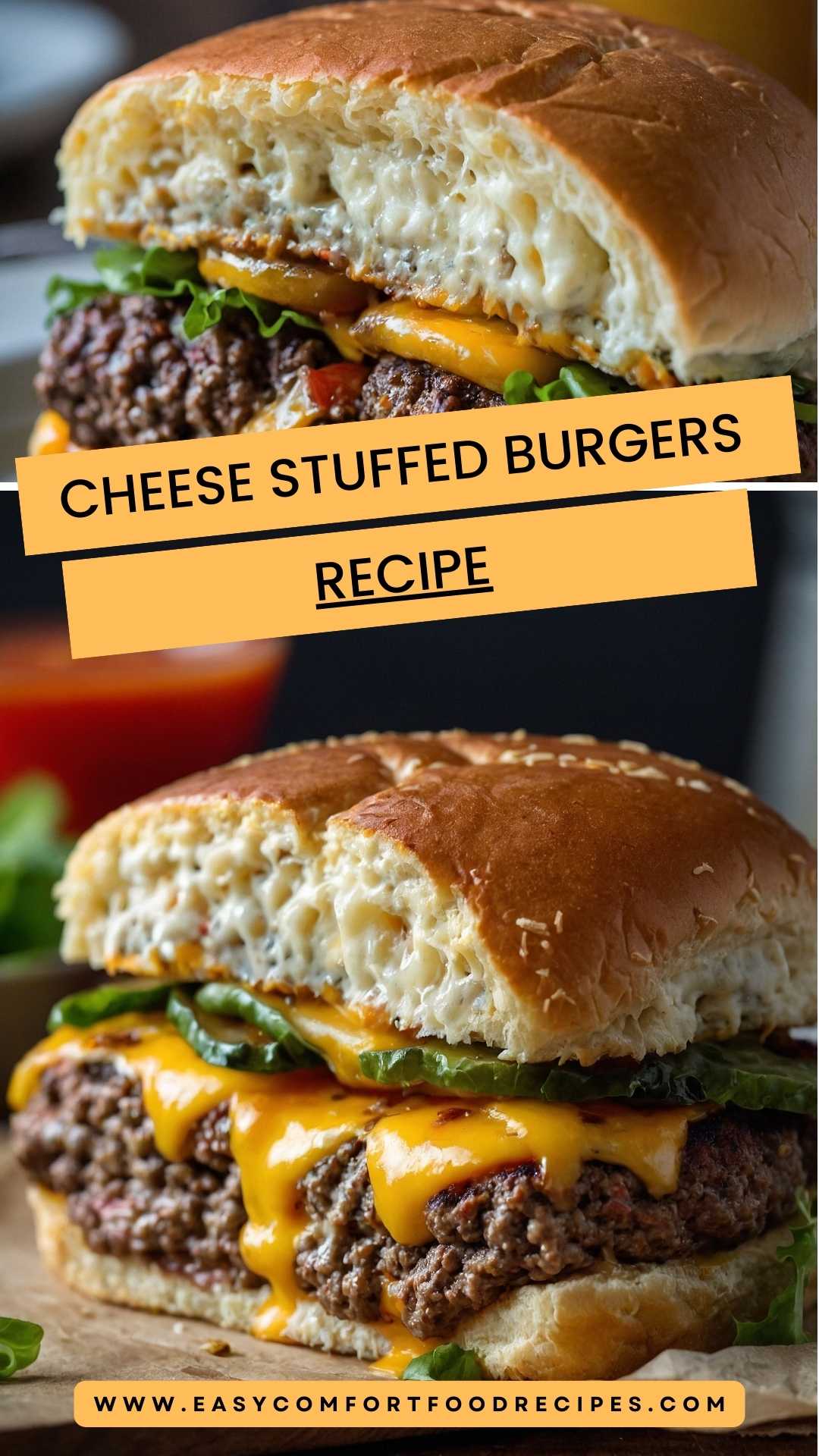 Cheese Stuffed Burgers Recipe (Juicy Lucy) – Easy Comfort Food Recipes