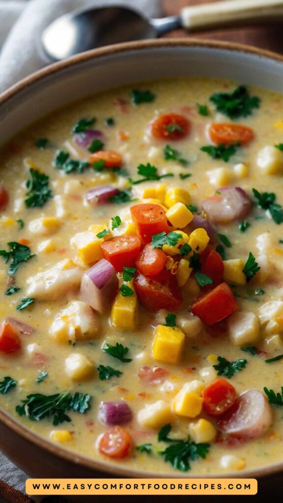 How to make Hearty Homemade Corn Chowder Recipe
