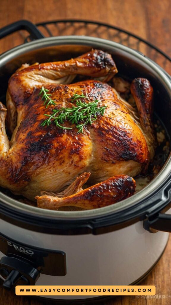 Easy Slow Cooker Rotisserie Chicken Easy Slow Cooker Rotisserie Chicken