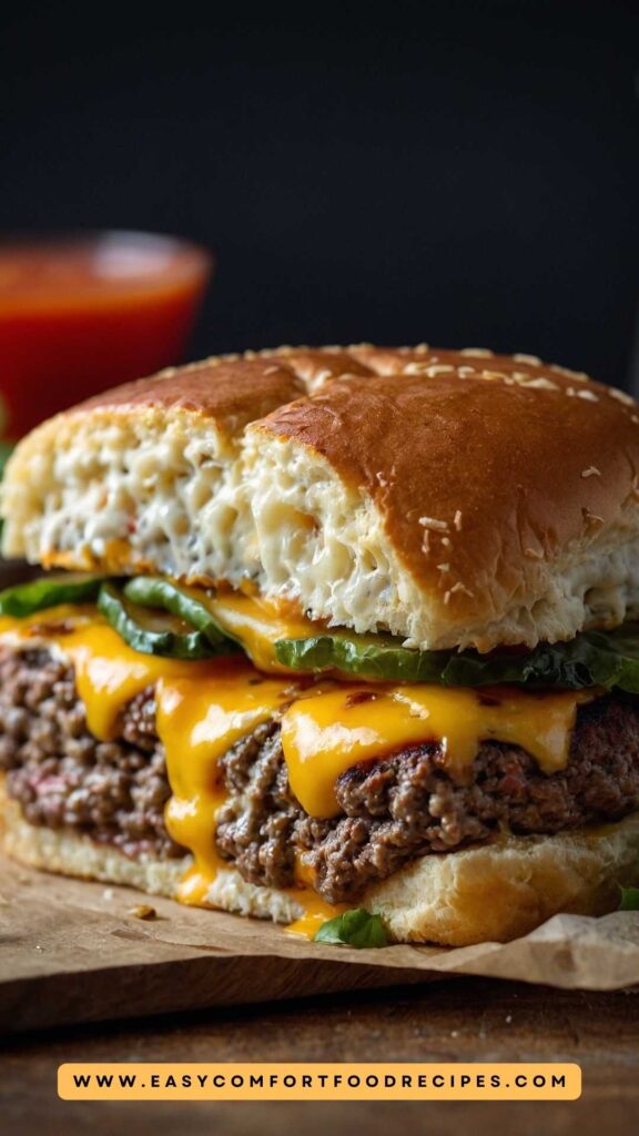 Cheese Stuffed Burgers Recipe 