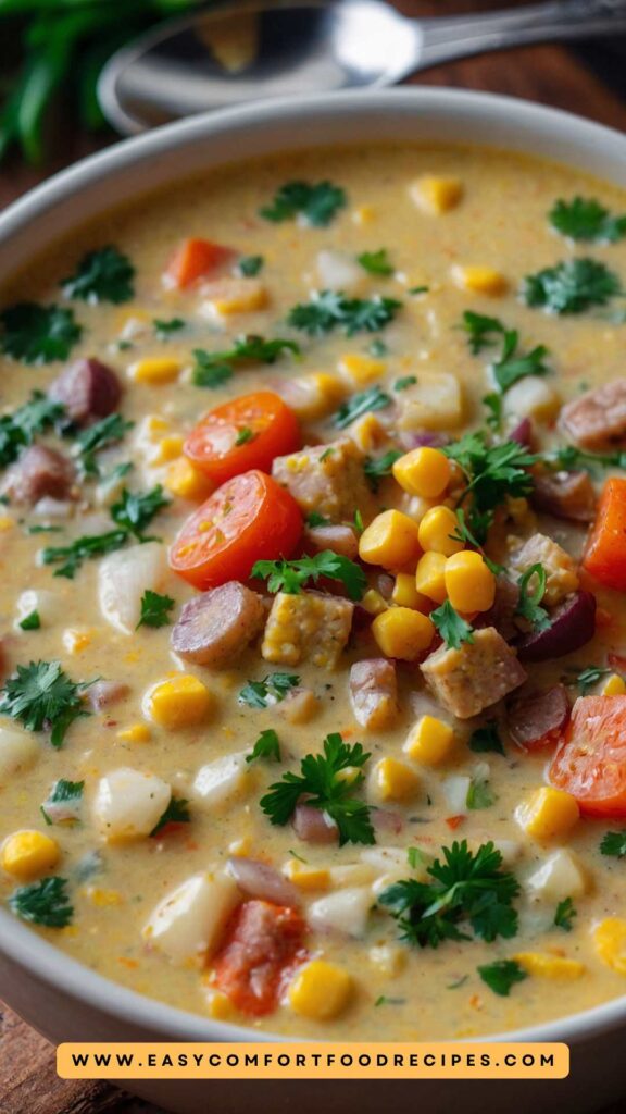 Hearty Homemade Corn Chowder