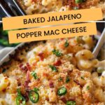 Baked Jalapeno Popper Mac Cheese