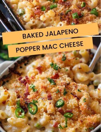 Baked Jalapeno Popper Mac Cheese