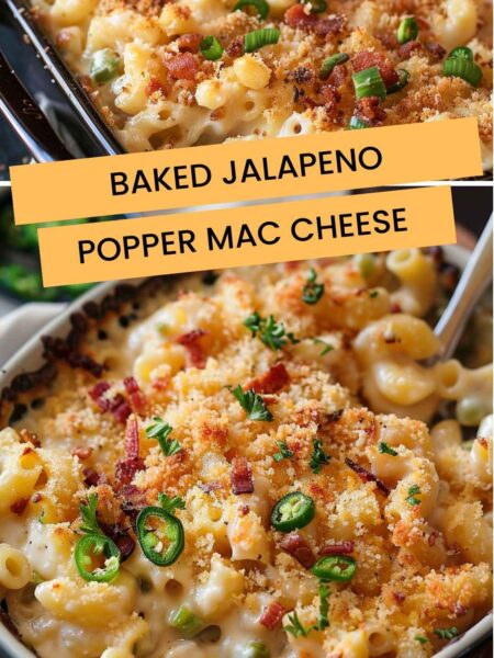 Baked Jalapeno Popper Mac Cheese