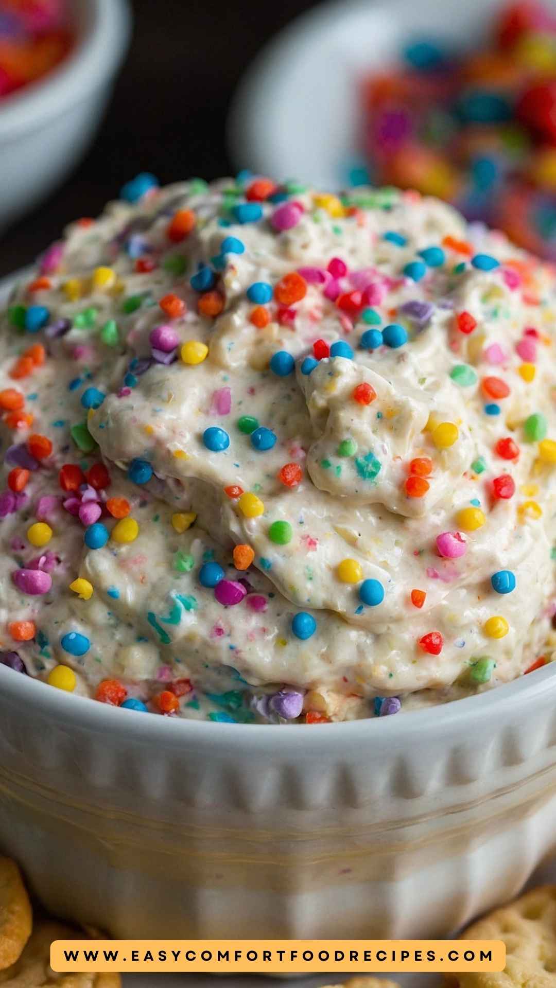 Four Ingredient Funfetti Cake Batter Dip Copycat Recipe