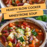 Hearty Slow Cooker Minestrone Soup