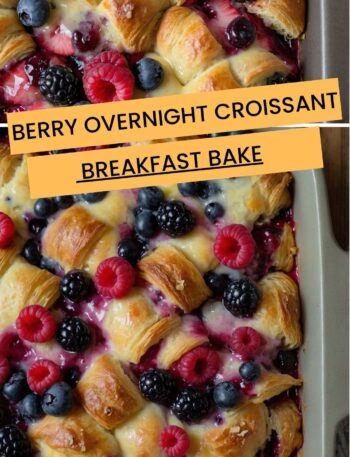 Berry Overnight Croissant Breakfast Bake