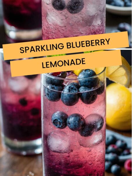Sparkling Blueberry Lemonade