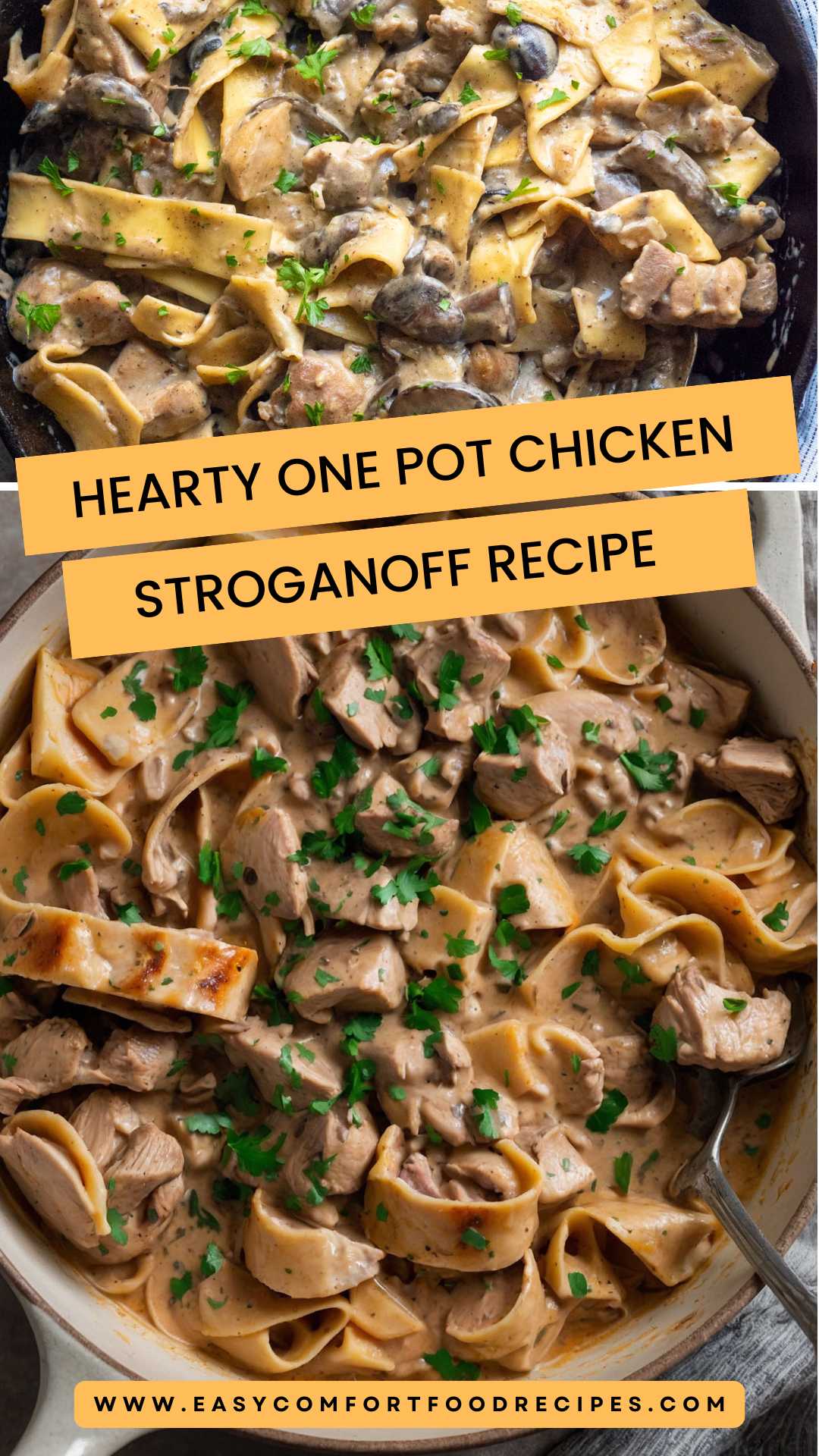 Hearty One Pot Chicken Stroganoff Recipe – Easy Comfort Food Recipes