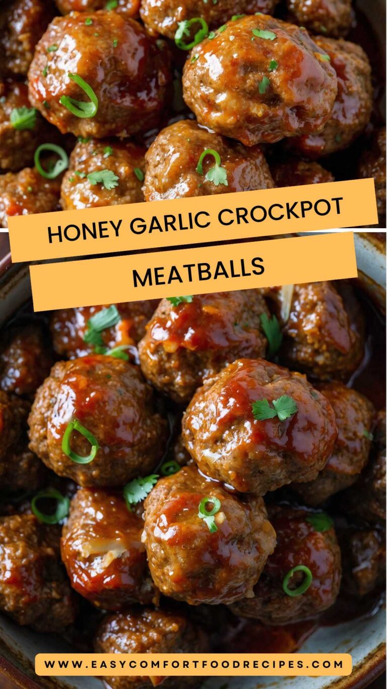 Honey Garlic Crockpot Meatballs – Easy Comfort Food Recipes