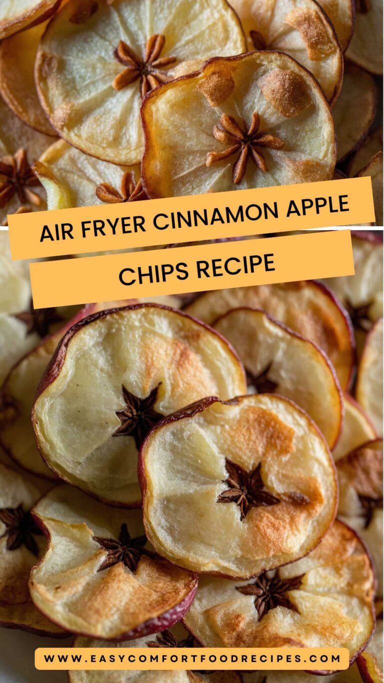 Air Fryer Cinnamon Apple Chips Recipe -Easy Comfort Food Recipes