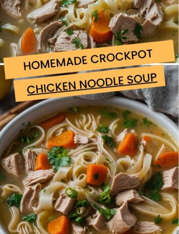 Homemade Crockpot Chicken Noodle Soup