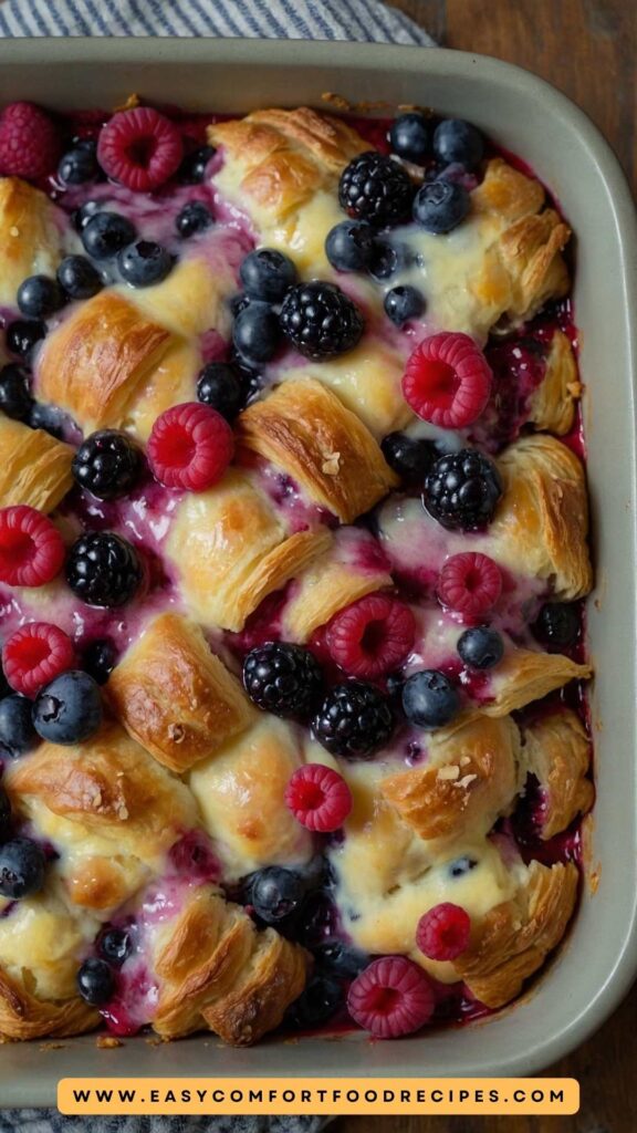How to make Berry Overnight Croissant Breakfast Bake How to make Berry Overnight Croissant Breakfast Bake
