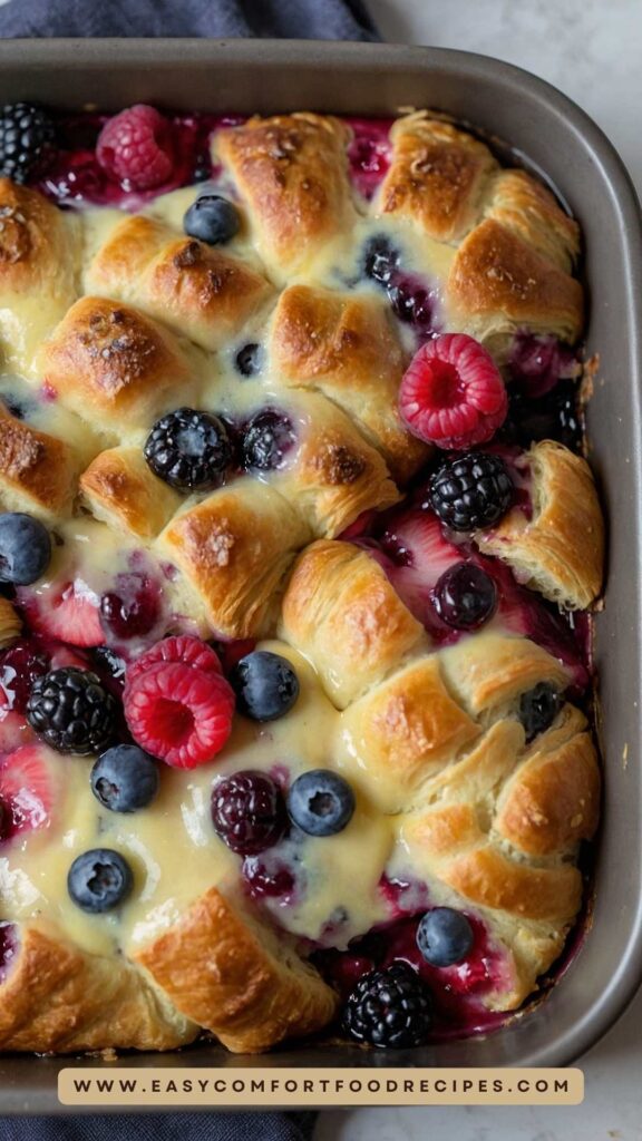 Berry Overnight Croissant Breakfast Bake Recipe Berry Overnight Croissant Breakfast Bake Recipe