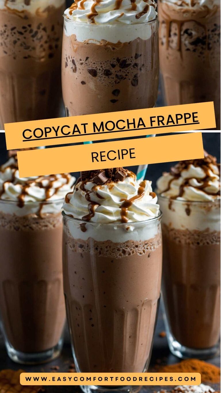 Copycat Mocha Frappe – Easy Comfort Food Recipes