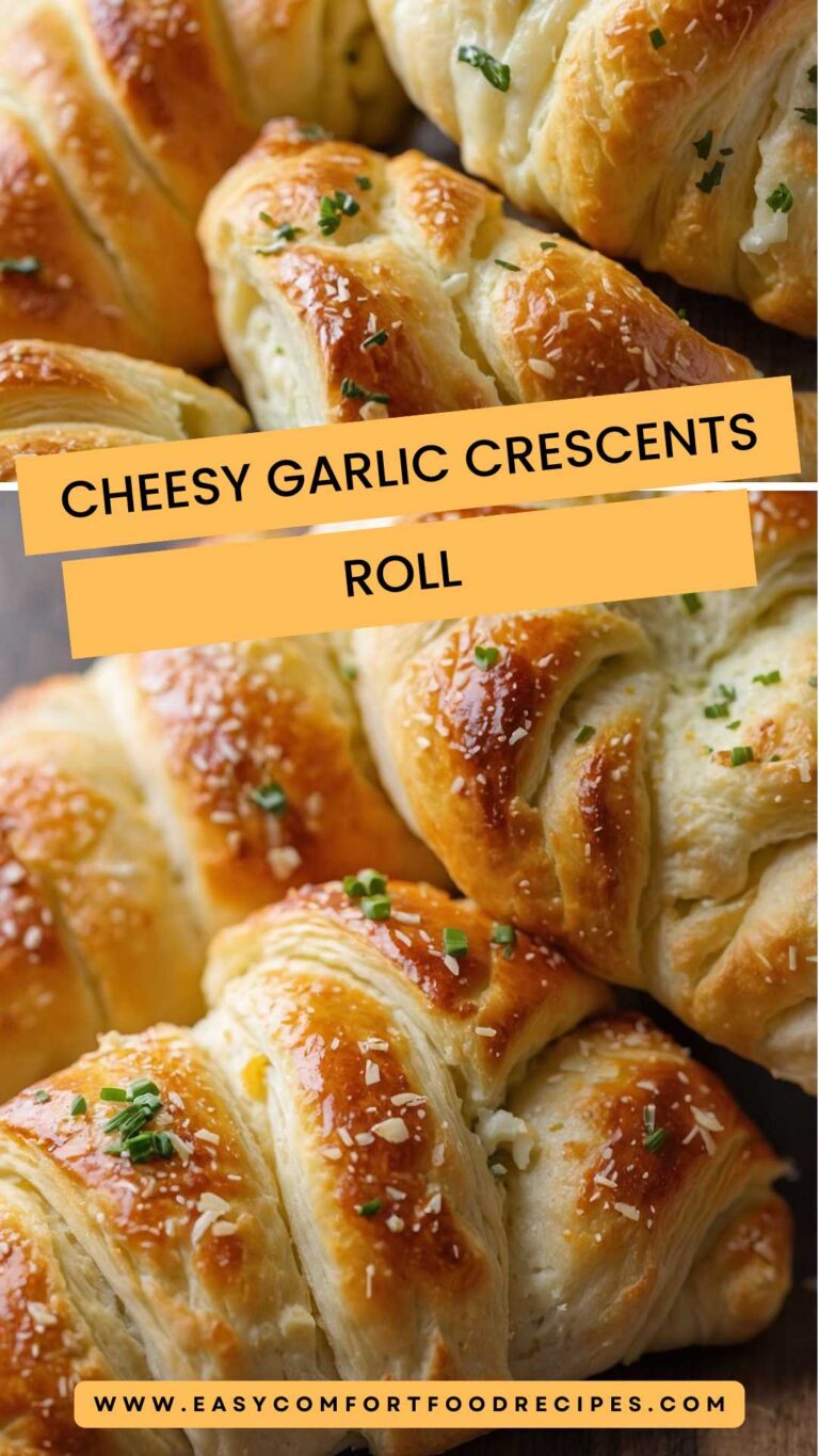 Cheesy Garlic Crescent Rolls – Easy Comfort Food Recipes