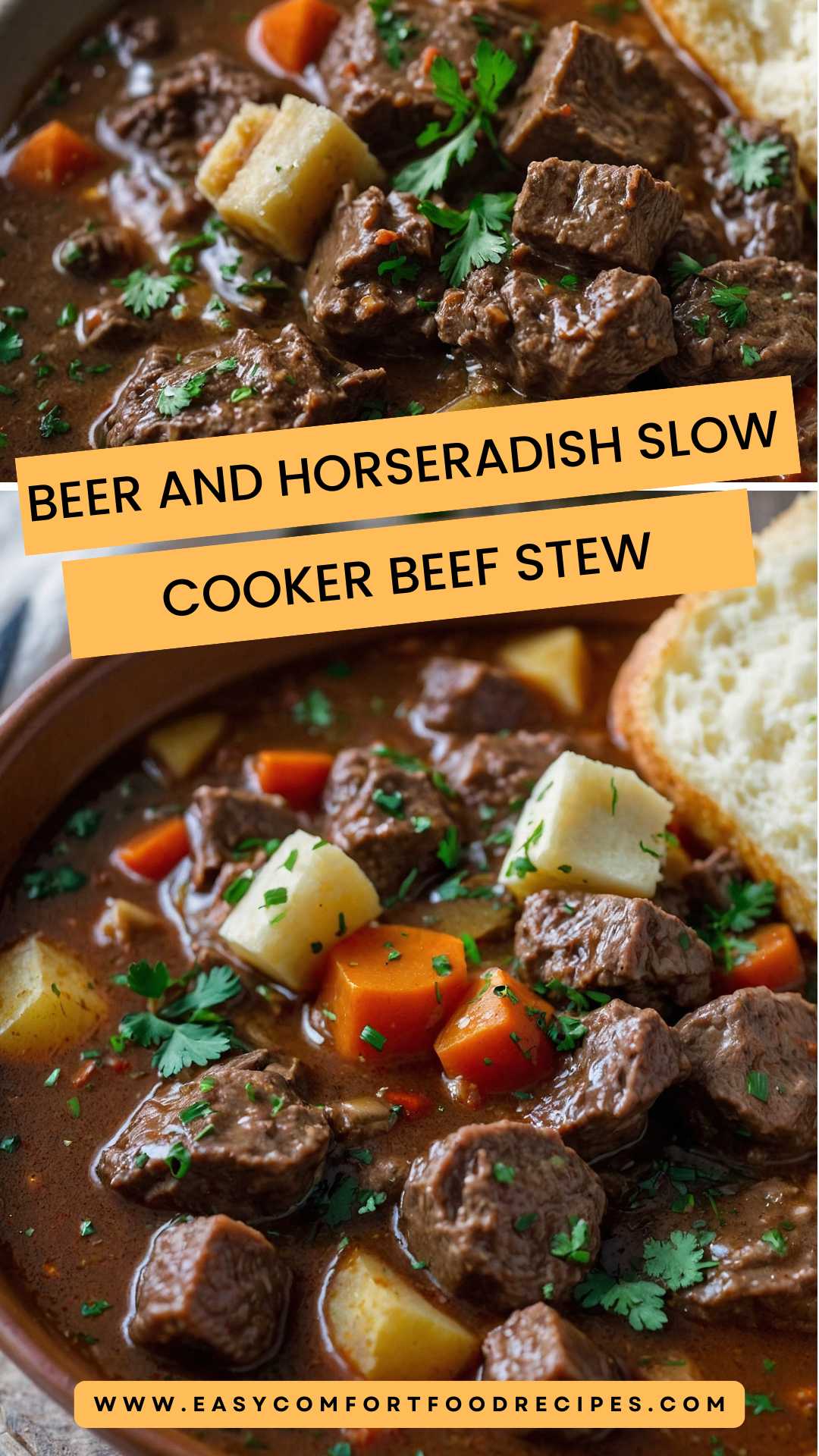 Beer and Horseradish Slow Cooker Beef Stew Recipe