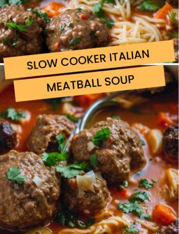 Slow Cooker Italian Meatball Soup Recipe