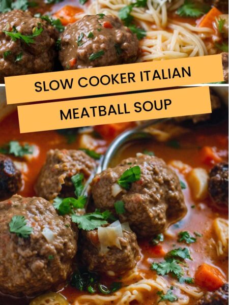 Slow Cooker Italian Meatball Soup Recipe