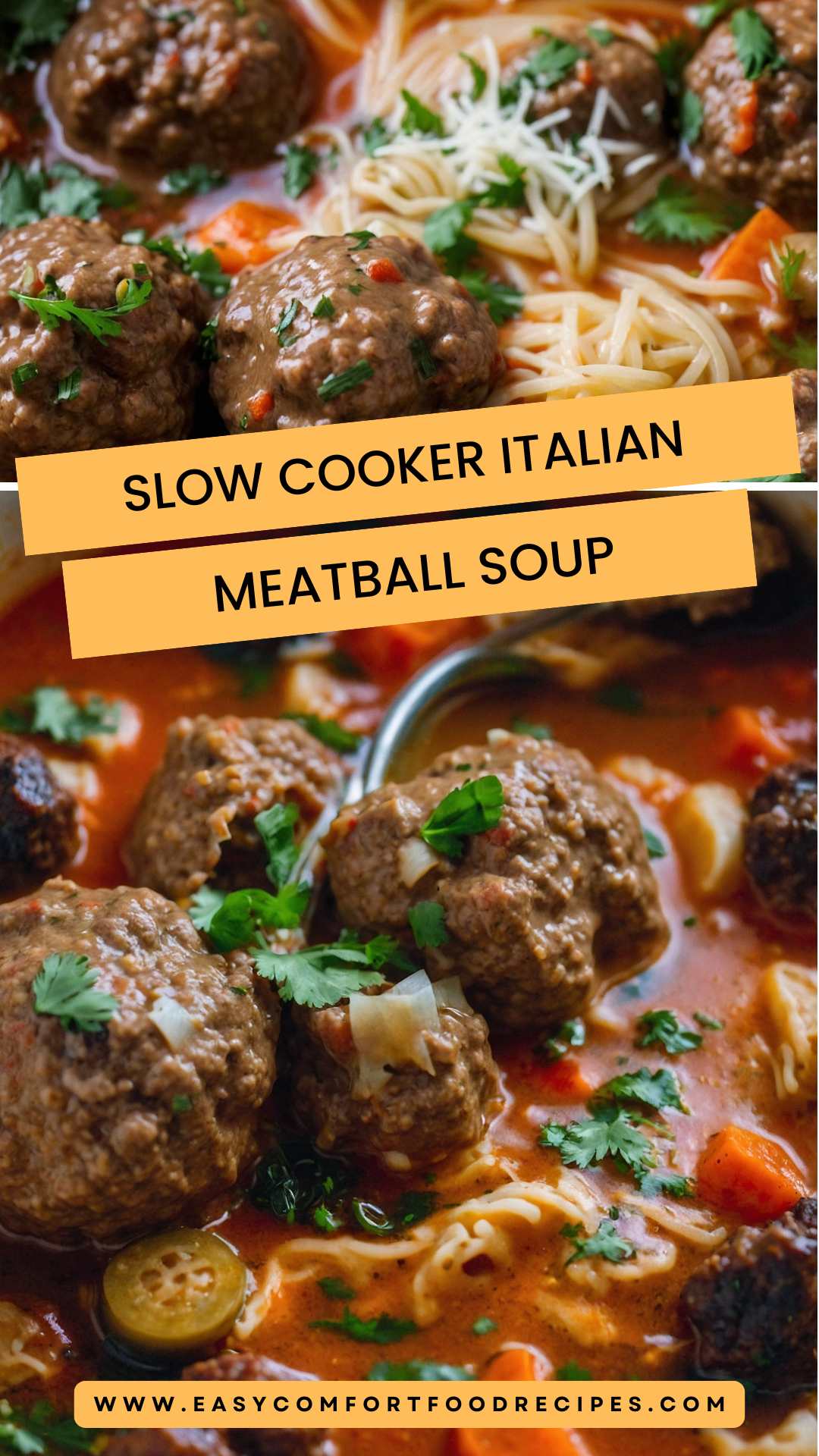 Slow Cooker Italian Meatball Soup – Easy Comfort Food Recipes