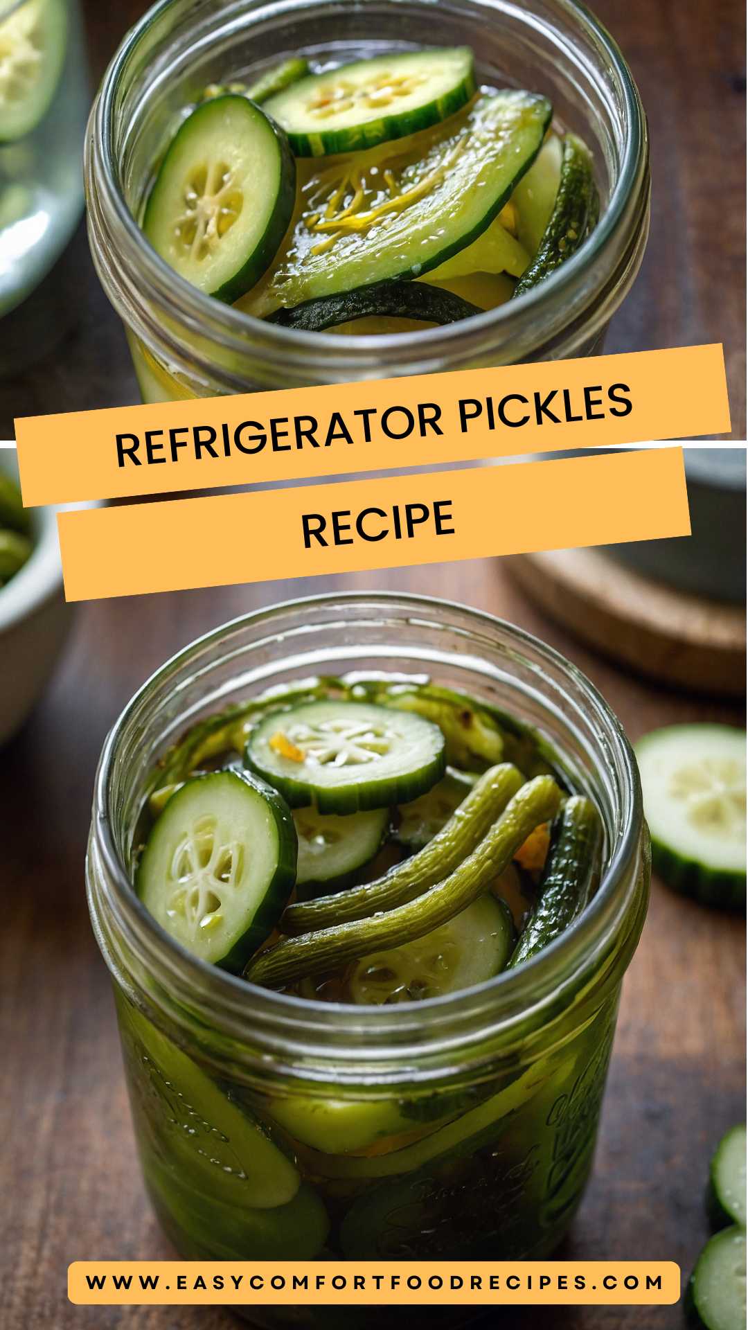 Refrigerator Pickles – Easy Comfort Food Recipes